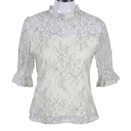 Lace Mid-sleeve Top